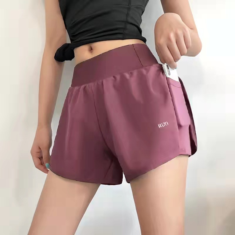 Enna 2in1 Sports shorts loose casual anti-glare pockets quick-drying summer yoga pants for women 388 - Image 6