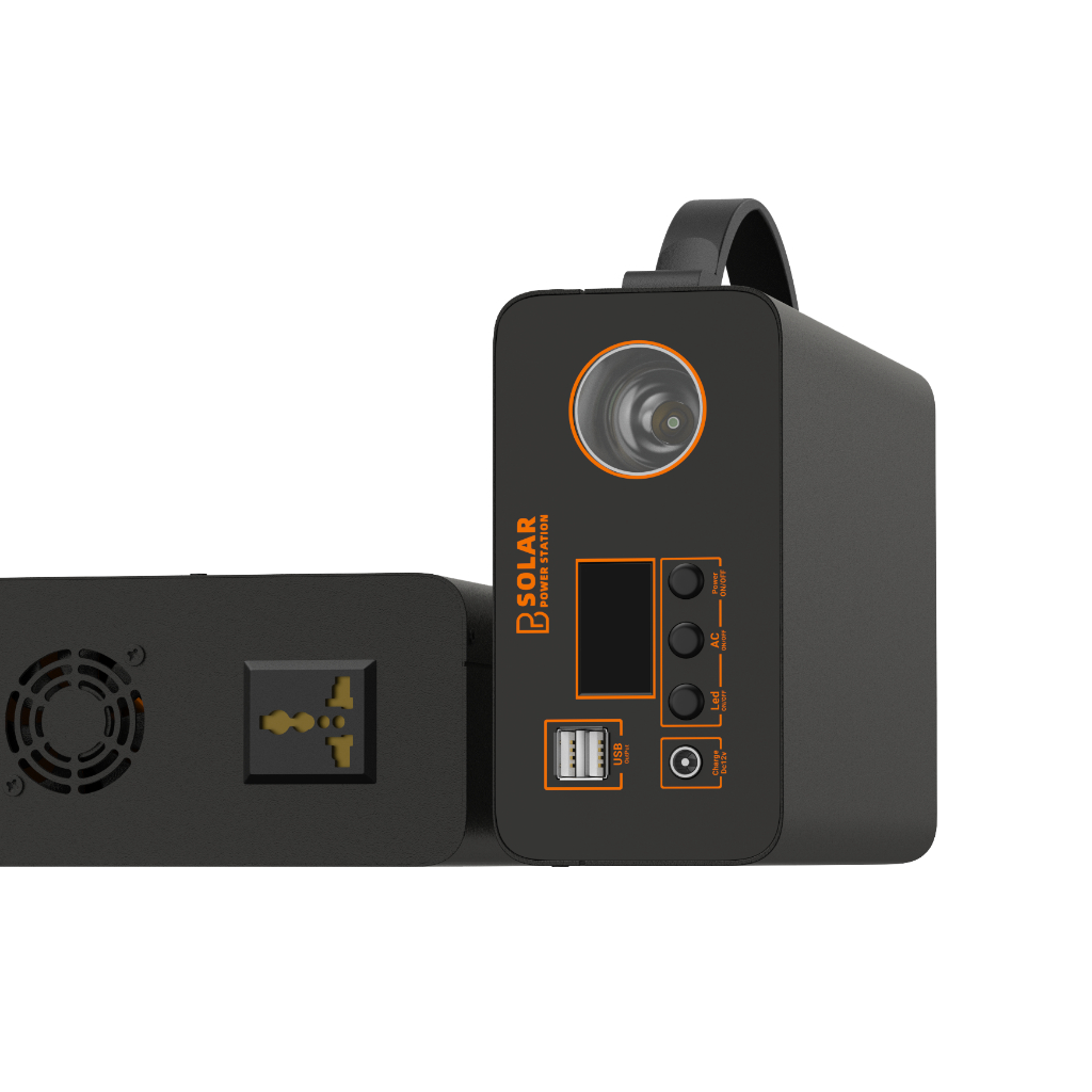 PB SOLAR power station solar portable 300w 192wh lithium battery original high capacity power bank - Image 7