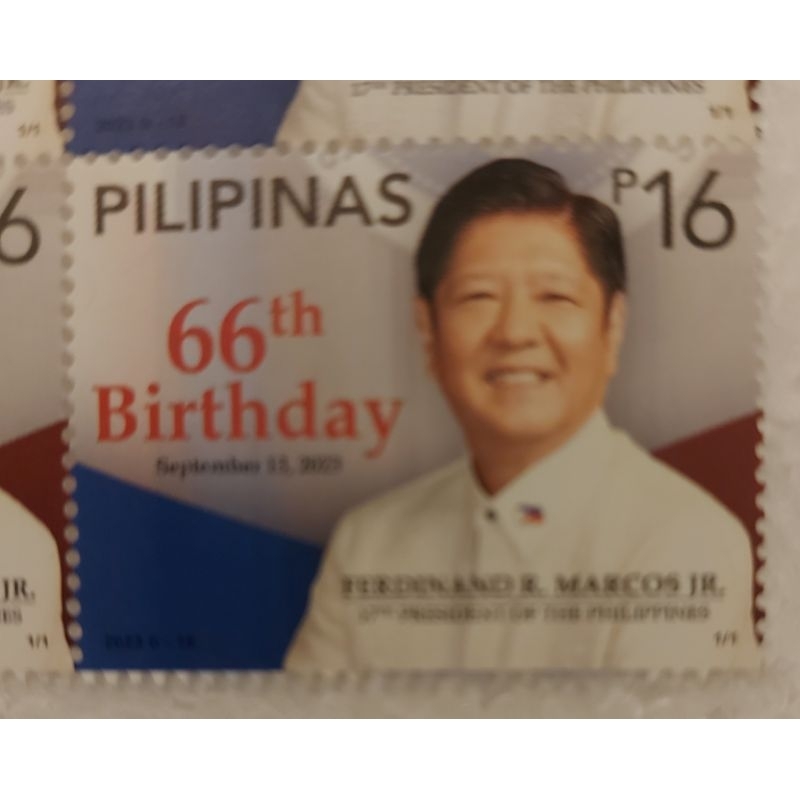 2022 2023 President Bong Bong Marcos Fidel Ramos Sarah Duterte souvenir sheet stamp mnh — view 2