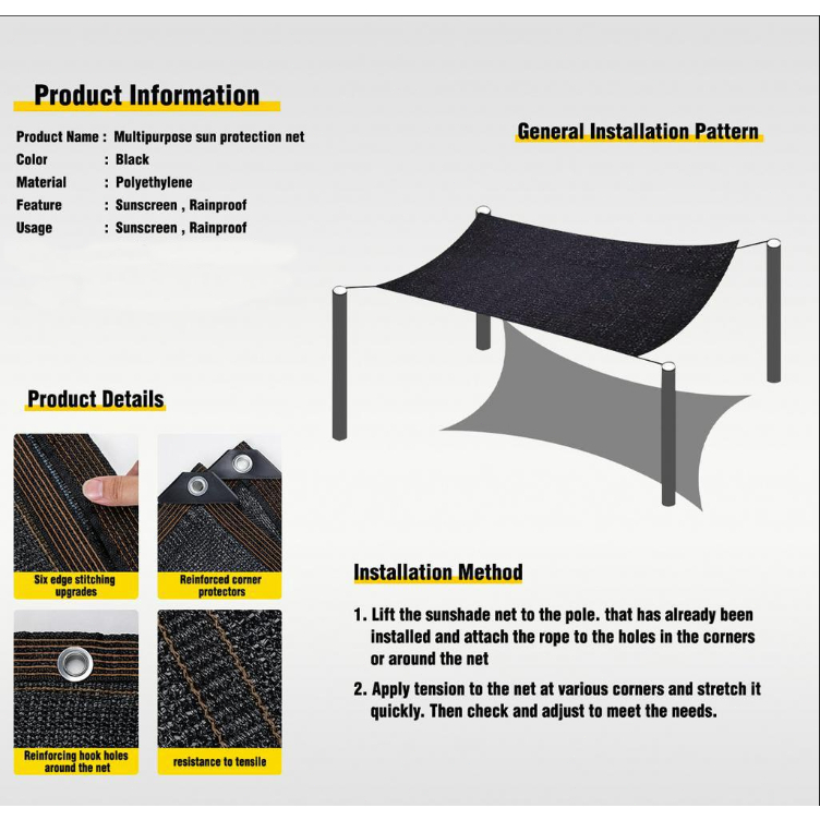 BUY 1 TAKE 1 Sunshade net Anti-UV resistant 98% net sunscreen and shading outdoor garden greenhouse - Image 5