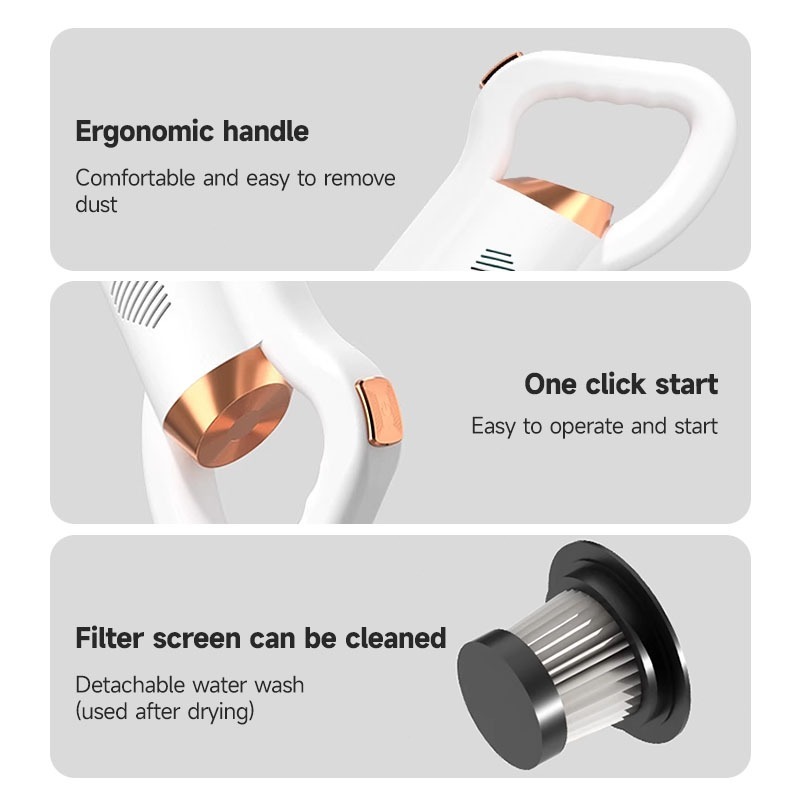 Multifunction portable Wireless Vacuum Cleaner Handheld Rechargeable Home suction Electric Sweeper - Image 7