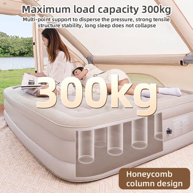Flyaway Air Bed Double or Single Inflatable Bed Queen or King Family Size For Camping With Pum - Image 6
