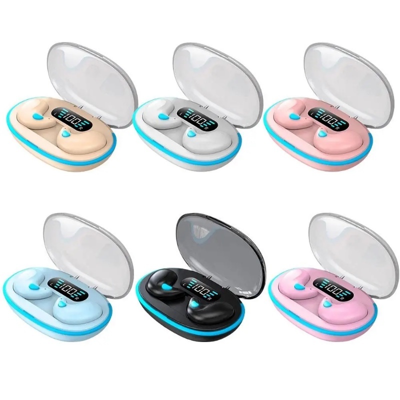 X55 Sleeping Earbuds Portable Wireless Bluetooth 5.3 Waterproof HiFi Sound Noise Cancelling with mic — view 7