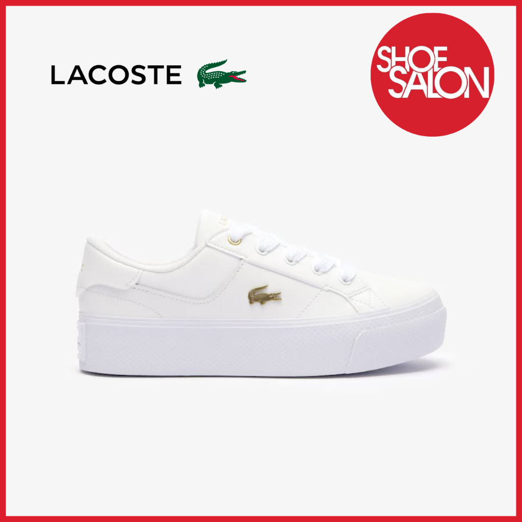 Lacoste white slip on shoes on sale