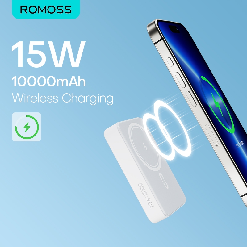 Romoss WSC10 10000mAh Power Bank 15W Wireless And PD20W Wired Fast Charging Magnetic Battery - Image 3
