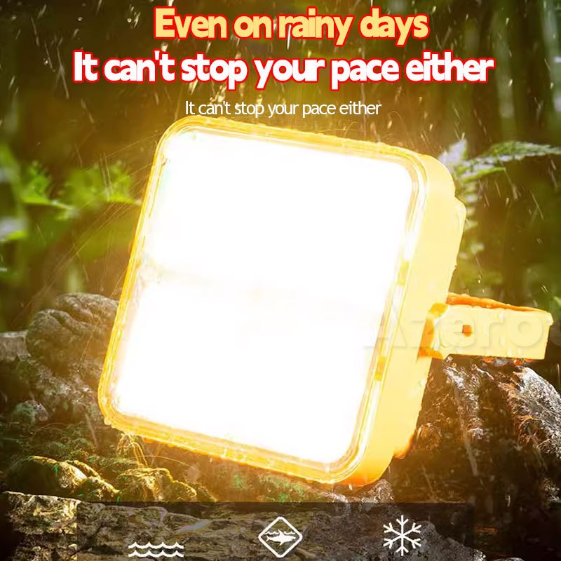 Solar Emergency Light Outdoor Waterproof IP66 Solar Flood Light Flashlight Rechargeable - Image 3