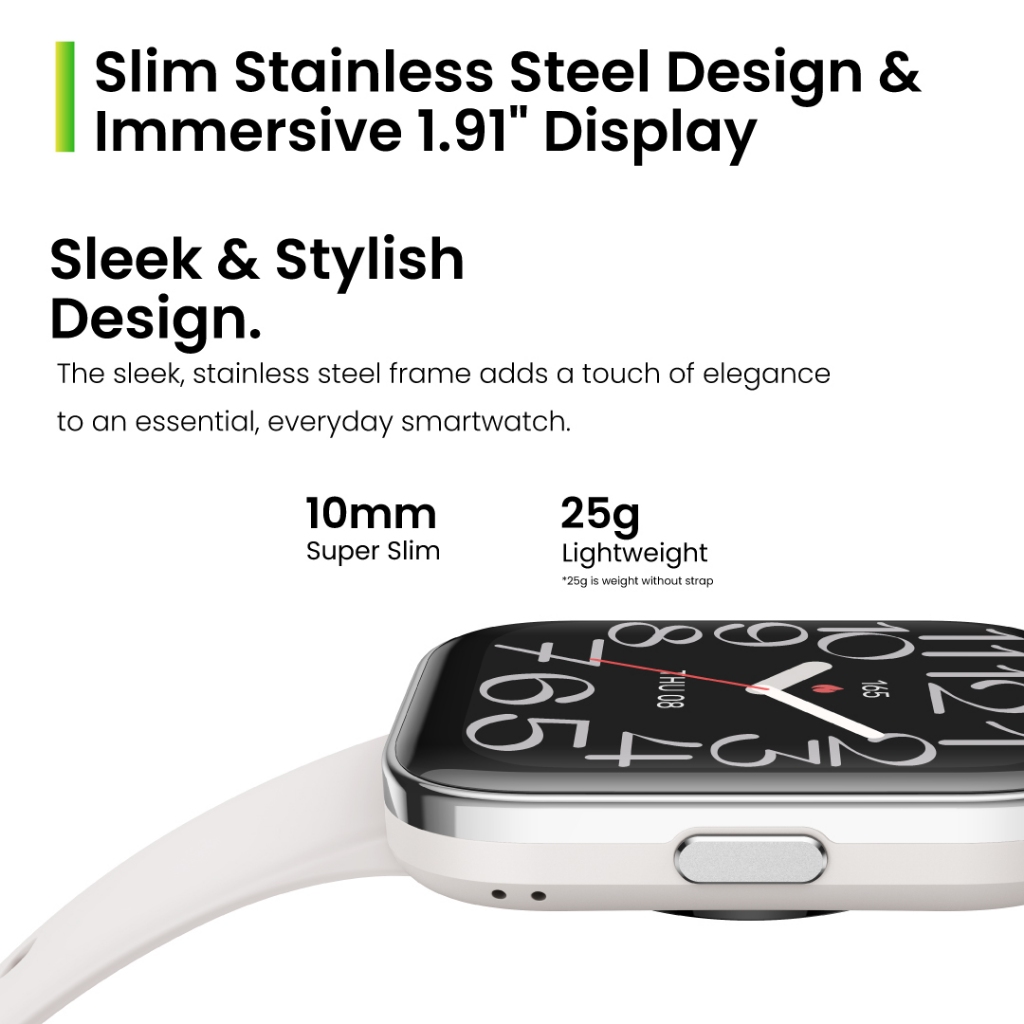 Amazfit Bip 5 Unity 1.91" Large Display Smartwatch Bluetooth Phone Call Fitness Health Data Tracking - Image 2