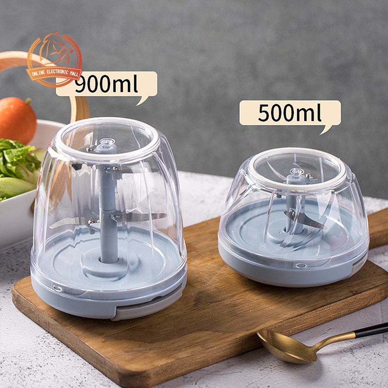BZ Hand Chopper Manual Rope Food Processor With Pounding Garlic Cutting Pepper Puree Cooking Machine - Image 2