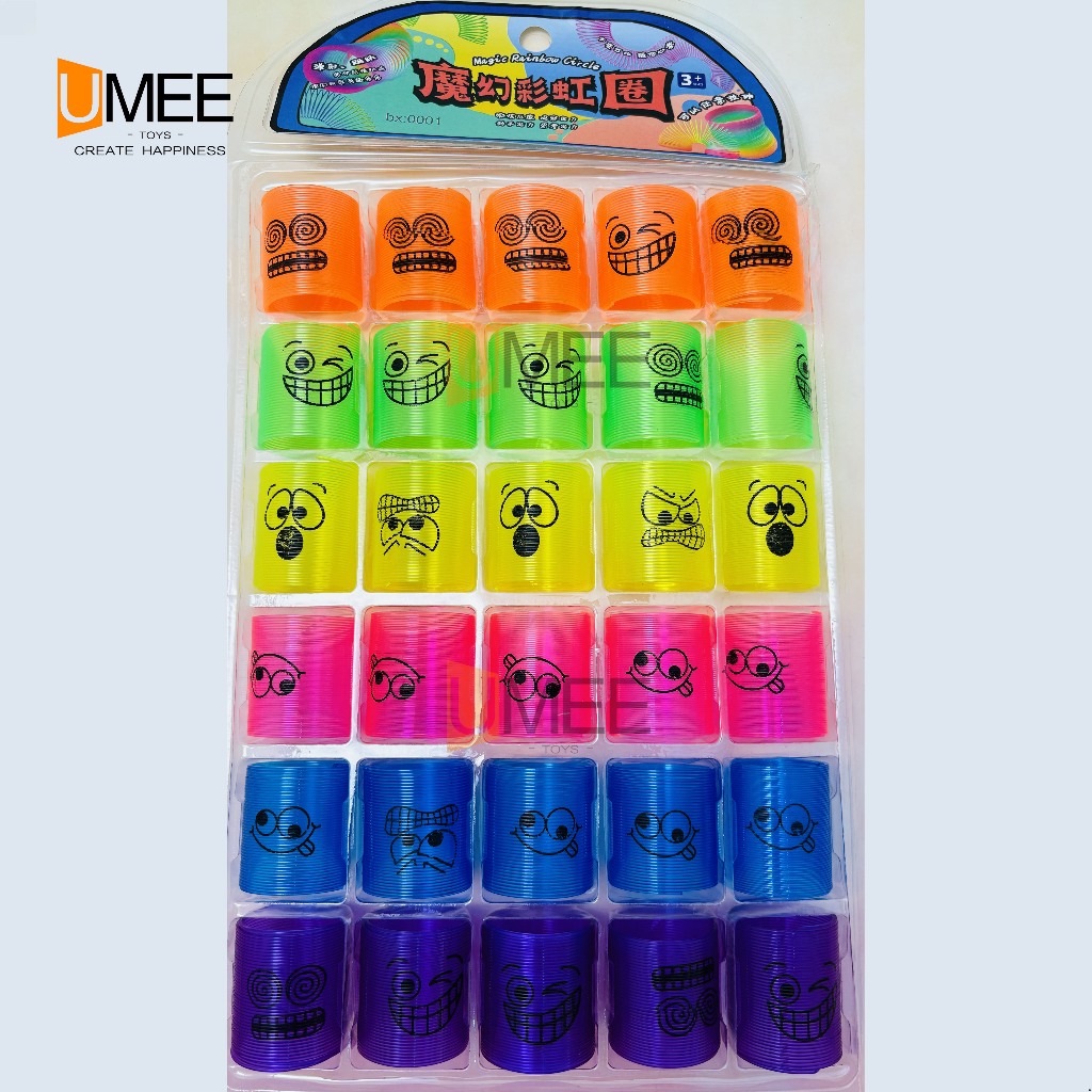 30Pcs Party Gift Rainbow Smile Magic Spring Pack for Party Gift-Loot bag Filler - Image 2