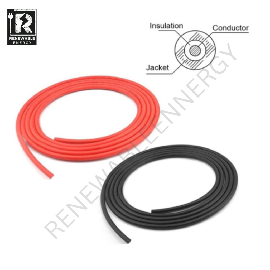 1Meter AWG SILICONE 4AWG  AWG 10AWG 12AWG 14AWG 16AWG 18AWG Gauge Wire Flexible Cable Red / Black — view 2