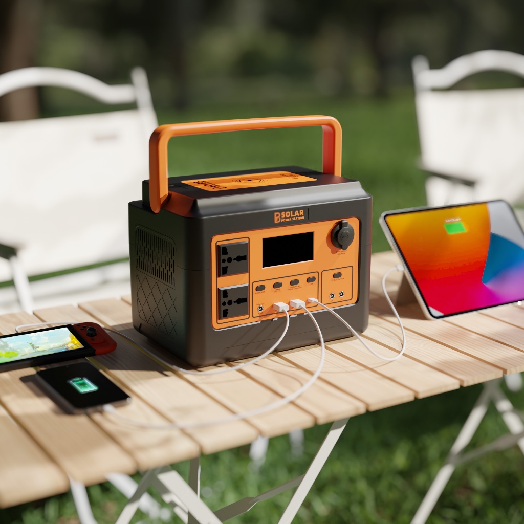 PB SOLAR power station 1200w 1024wh powerbank portable big capacity solar generator station — view 7