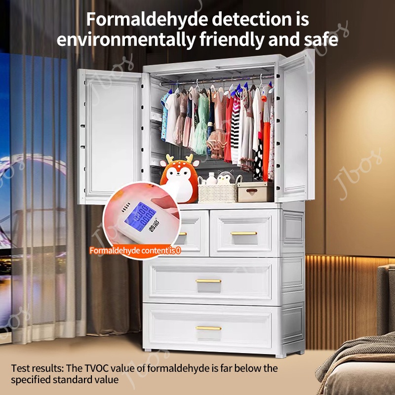 Jbos Wardrobe Cabinet for Clothes Storage Small Home Simple Modern Cabinet Storage Rental Room - Image 5