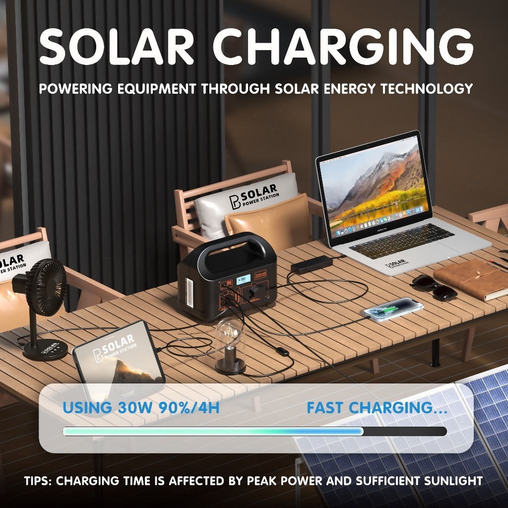 150W Camping Energy Storage 50Hz/60Hz Outdoor Power Bank Portable Power Station Solar Power Station - Image 3