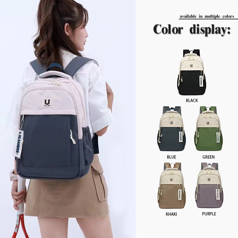 NEW School Laptop Backpacks Canvas Laptop Bagpack Outdoor Travel bag Fashion Korean Doughnut women - Image 3