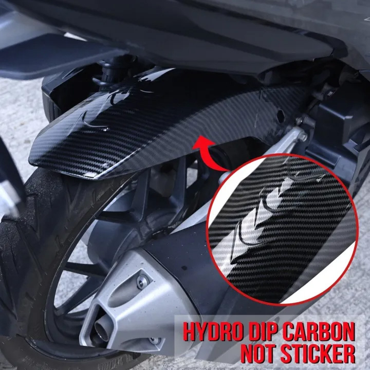 Motorcycle Rear Tire Hugger Mud Guard For Honda Click 125i 150i V1/V2/V3 Black Carbon Fender - Image 4