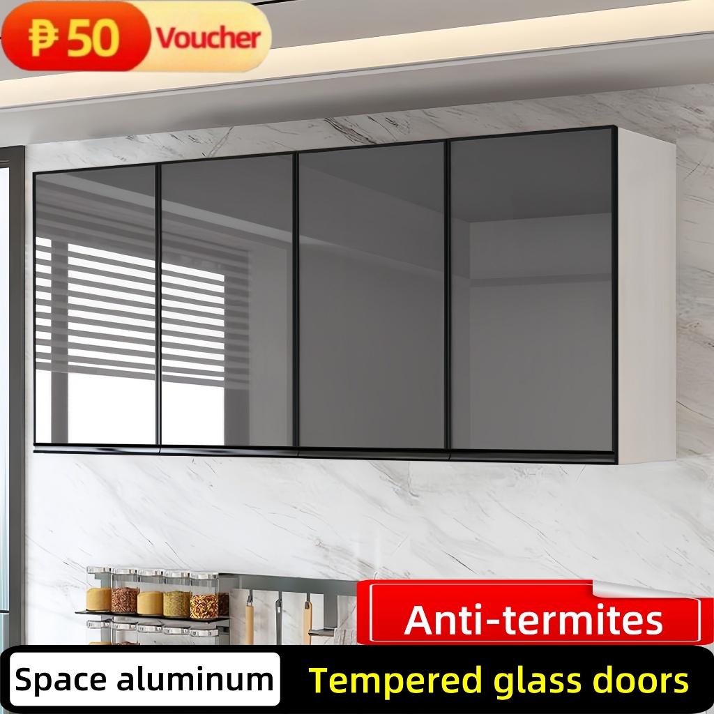 Aluminum Kitchen Cabinet Organizer Pantry/dish Glass Hanging Cabinet For Kitchen Storage Wall Cabine - Image 7