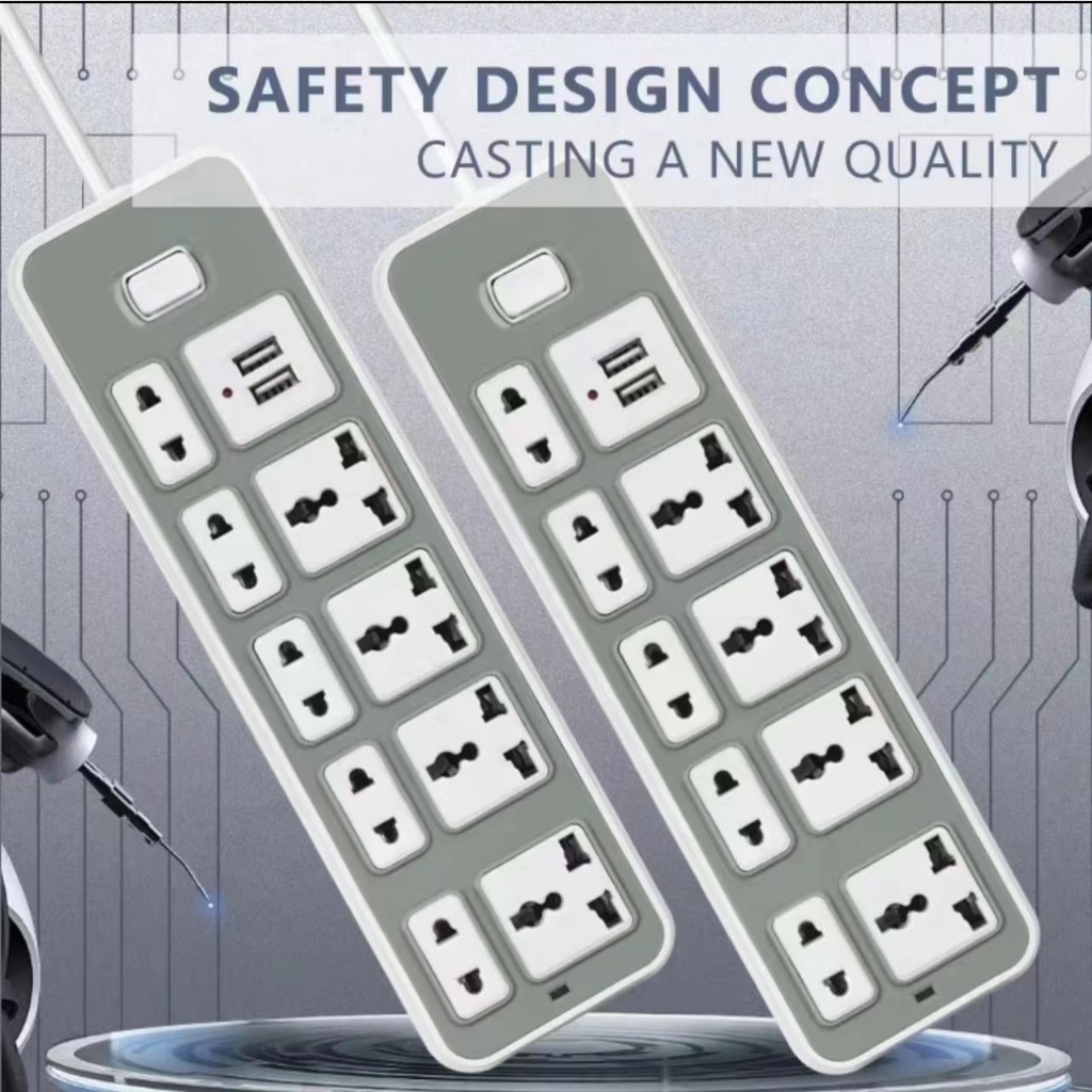 Extension Outlet Socket Plug With Switch Usb Cable Power Supply Power Board Socket Line Equipmen 1.8 - Image 2