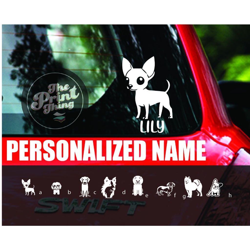 CRDesign Basset Hound Silhouette Sticker Vinyl Decal For