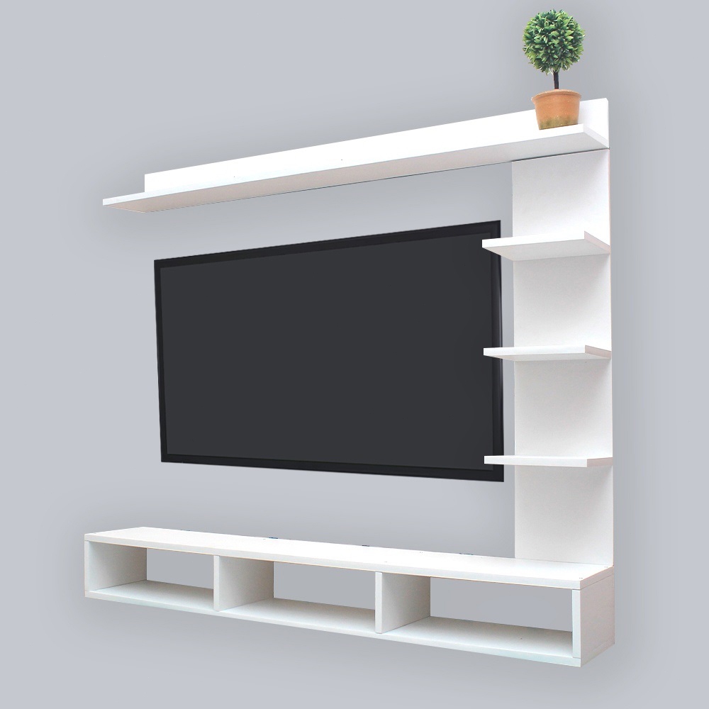 HOME FACTOR Wall TV cabinet wall mounted TV rack TV cabinet set(32-65inches) - Image 3