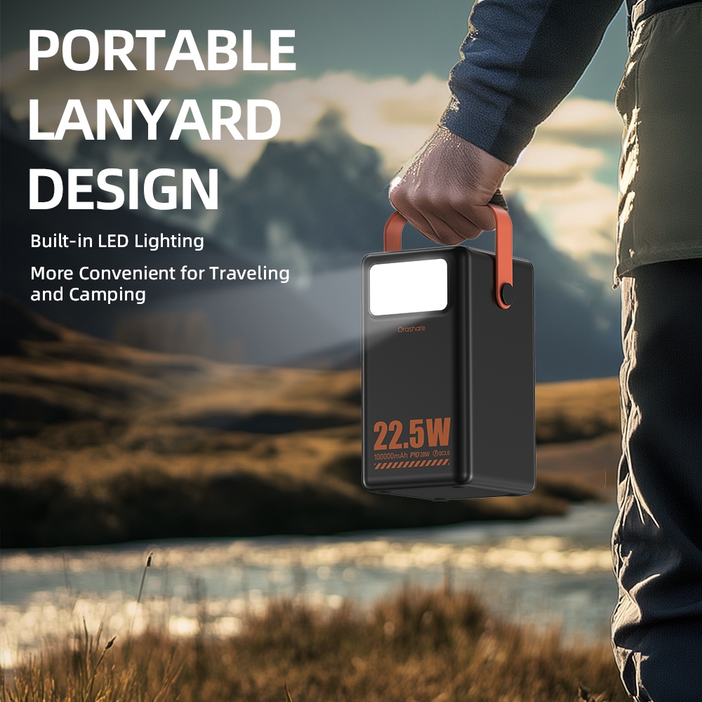 Orashare OL100Pro Powerbank 100000mAh  Ultra-Large Capacity Power Bank 22.5W Super Fast Charging - Image 5