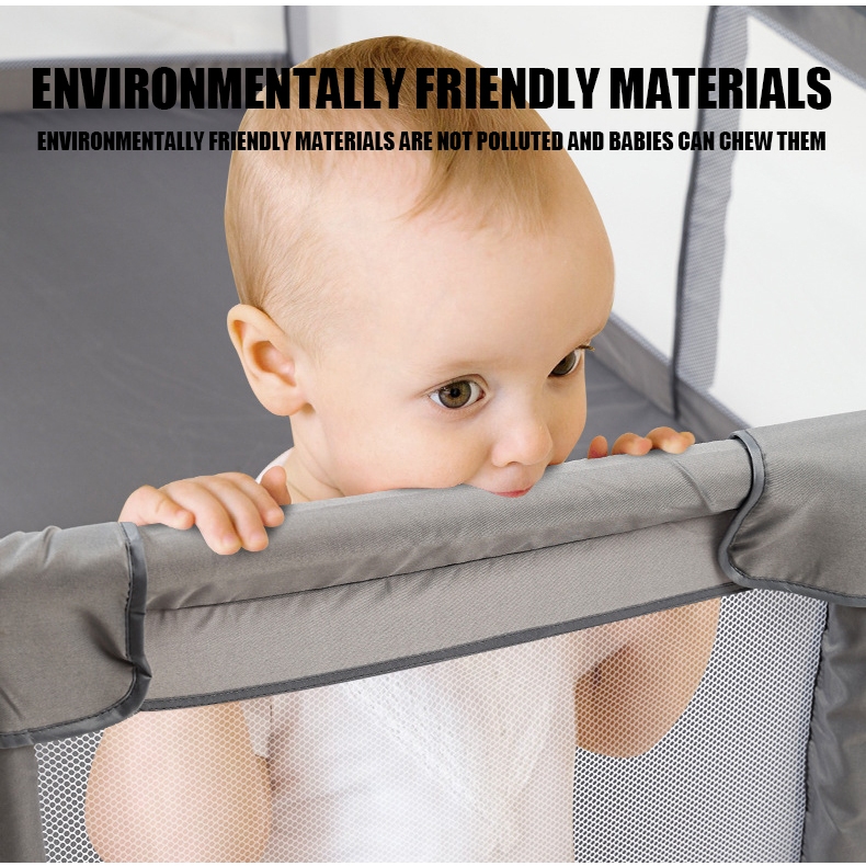 NIVICO BEBE Playpen For Baby With Foam Queen King Size Indoor Breathable Mesh Safety Baby Playpen - Image 5