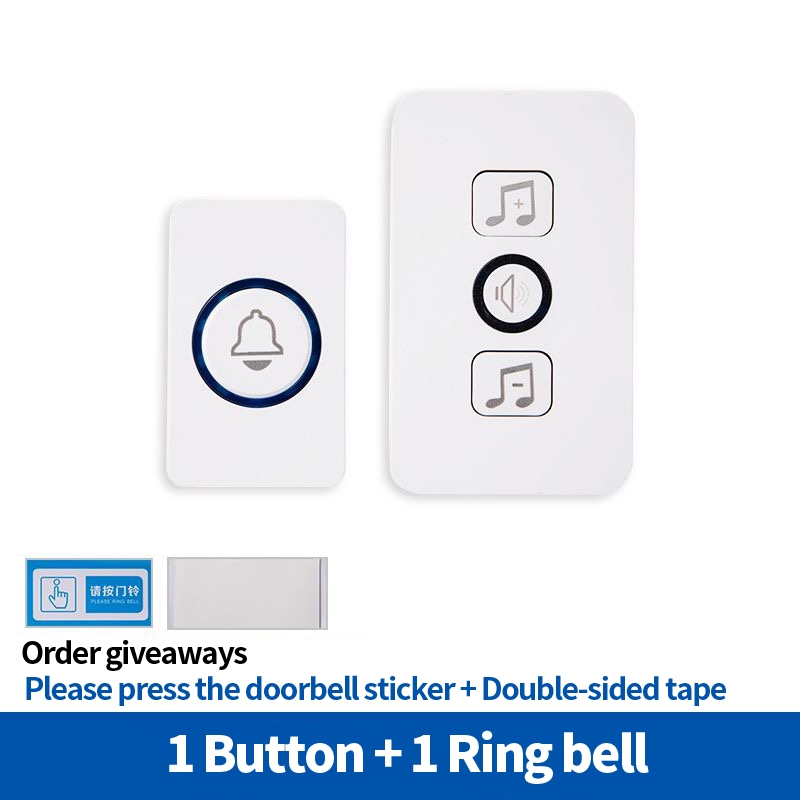 Wireless Doorbell Smart Home Door Bell Waterproof With 62 Ringtones Hole Free Installation battery - Image 8