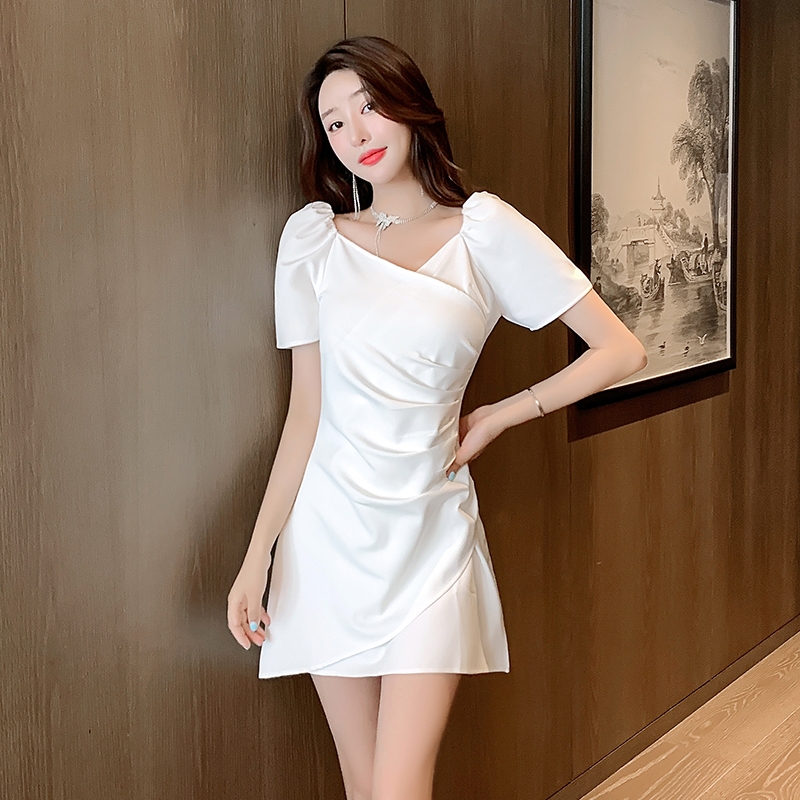 casual dress yellow Loose Women Linen Yellow Dresses Summer Casual Outfits Q9410