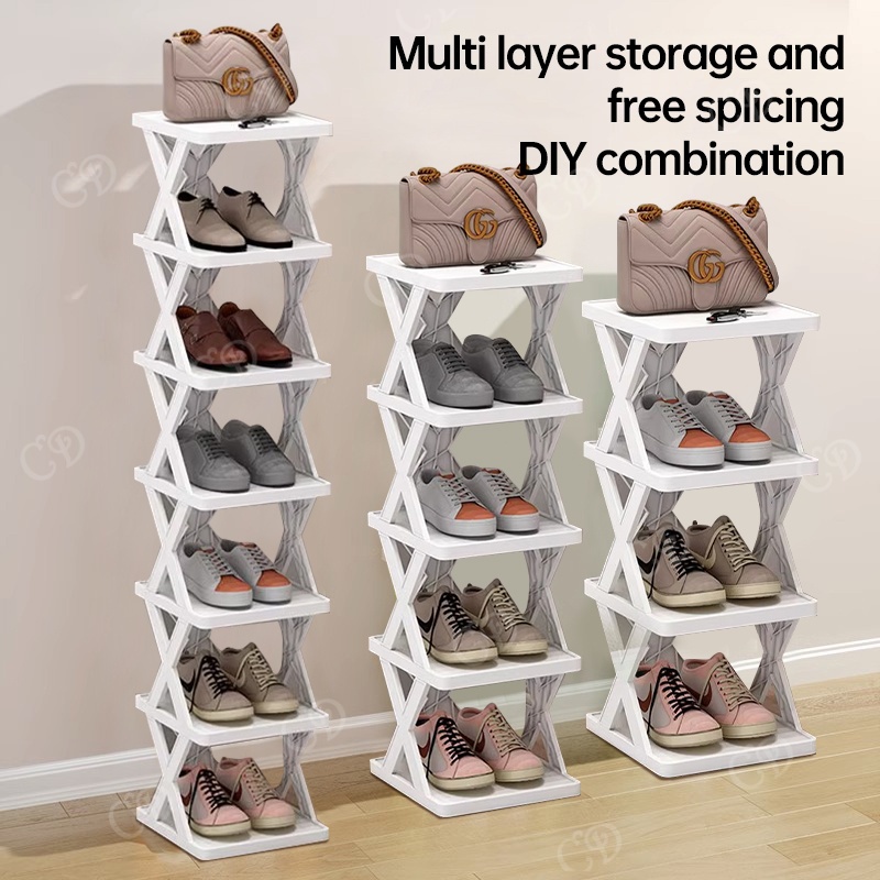 CD Shoe Rack Organizer Space saver Simple Shoes Storage Organizer Rack For Dormitory Home - Image 7