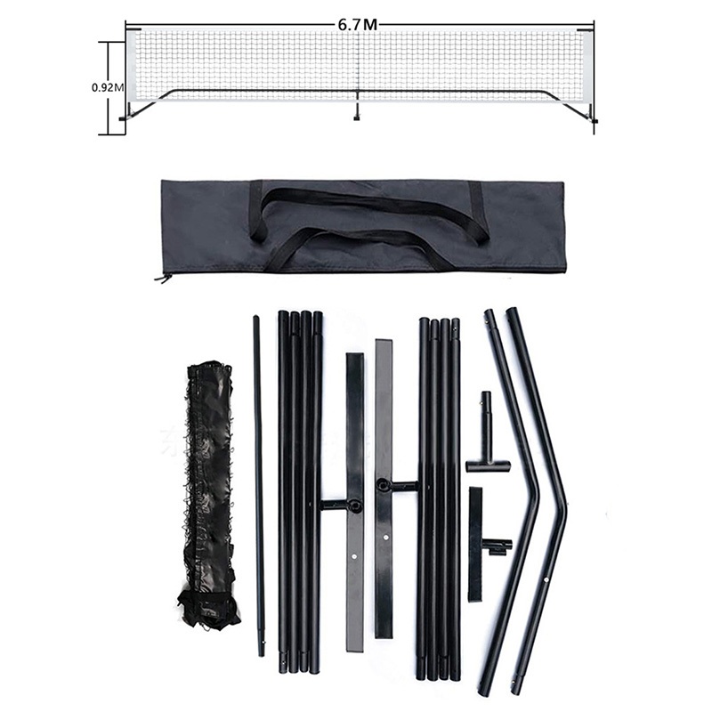 Portable Pickleball Net Set Regulation Size Steady Metal Frame with Carrying Bag — view 8