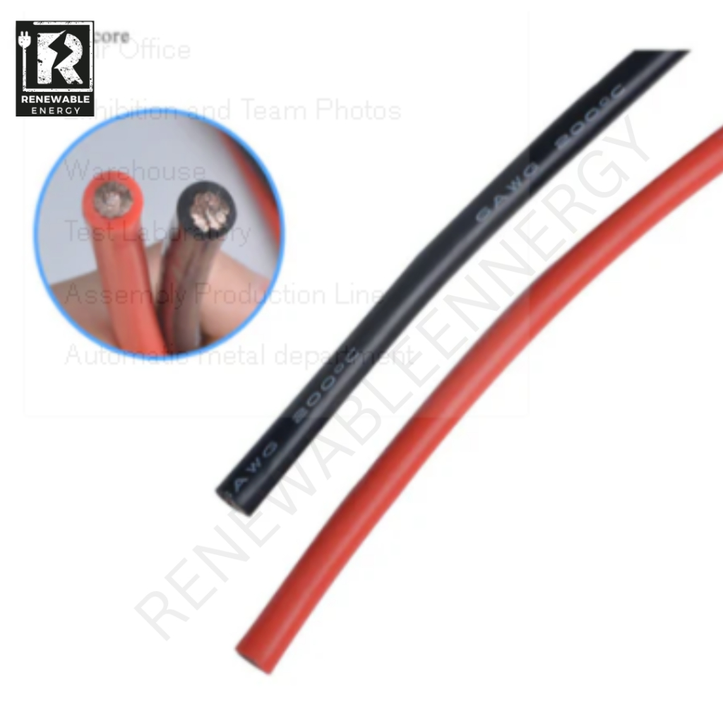 1Meter AWG SILICONE 4AWG  AWG 10AWG 12AWG 14AWG 16AWG 18AWG Gauge Wire Flexible Cable Red / Black — view 5