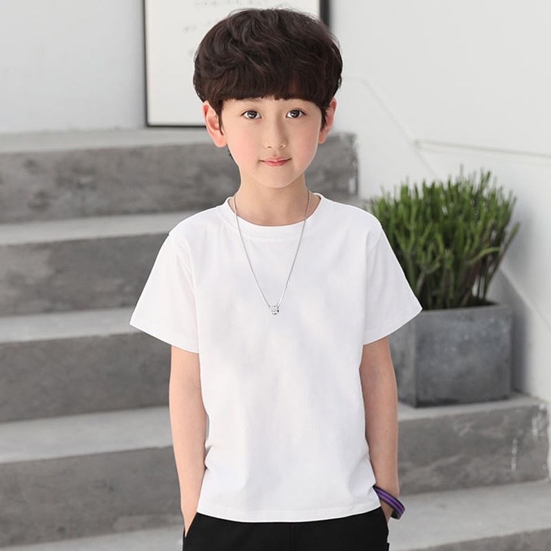 COD New FASHION  Unisex Makapal Makapal Plain White Round Neck T-Shirt and sando - Image 2