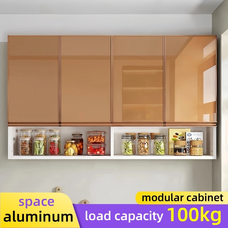 Aluminum Kitchen Cabinet Organizer Pantry/dish Glass Hanging Cabinet For Kitchen Storage Wall Cabine - Image 5