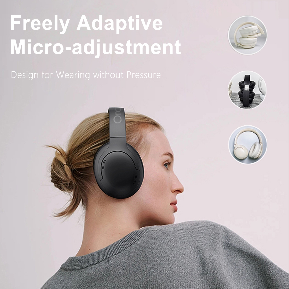 Orashare HS01 Wireless Headphones ANC Noise Canceling Foldable Bluetooth Headset With Built-in Mic - Image 7