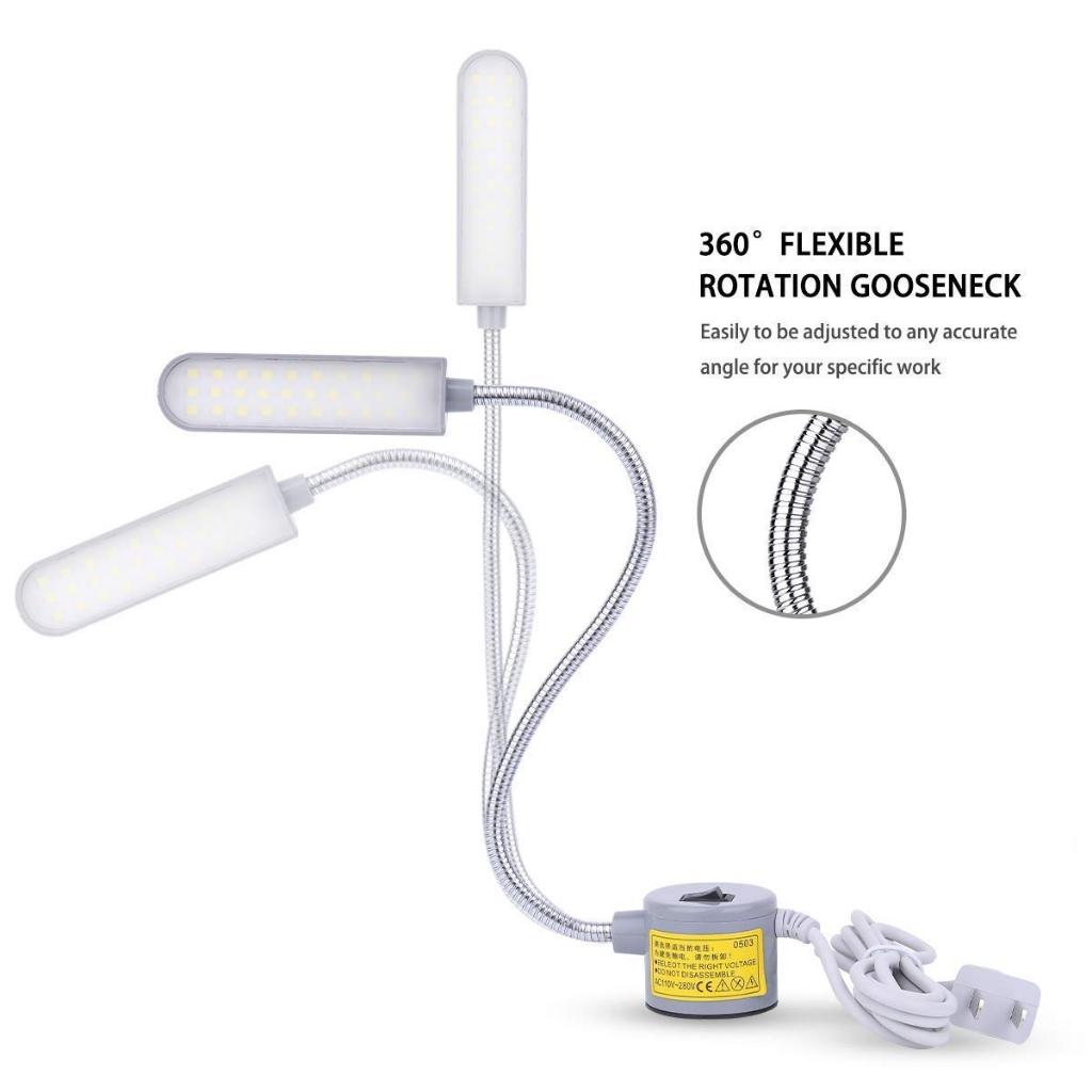 Sewing Machine Light 10/20/30 LED Multifunctional Flexible Gooseneck Arm Work Lamp with Magnetic - Image 7