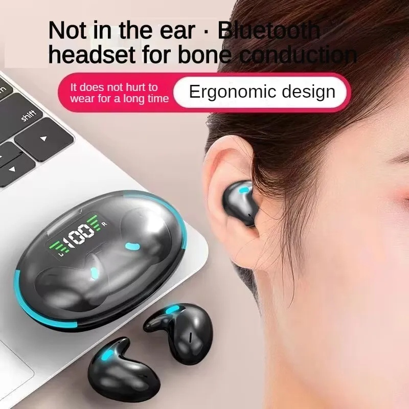 X55 Sleeping Earbuds Portable Wireless Bluetooth 5.3 Waterproof HiFi Sound Noise Cancelling with mic — view 2