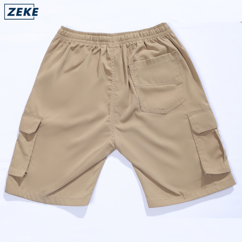 ZEKE Men Cargo Shorts Cutting Straight Cut lalaki Trouser Tactical Five Pocket Working Carg Pants - Image 5
