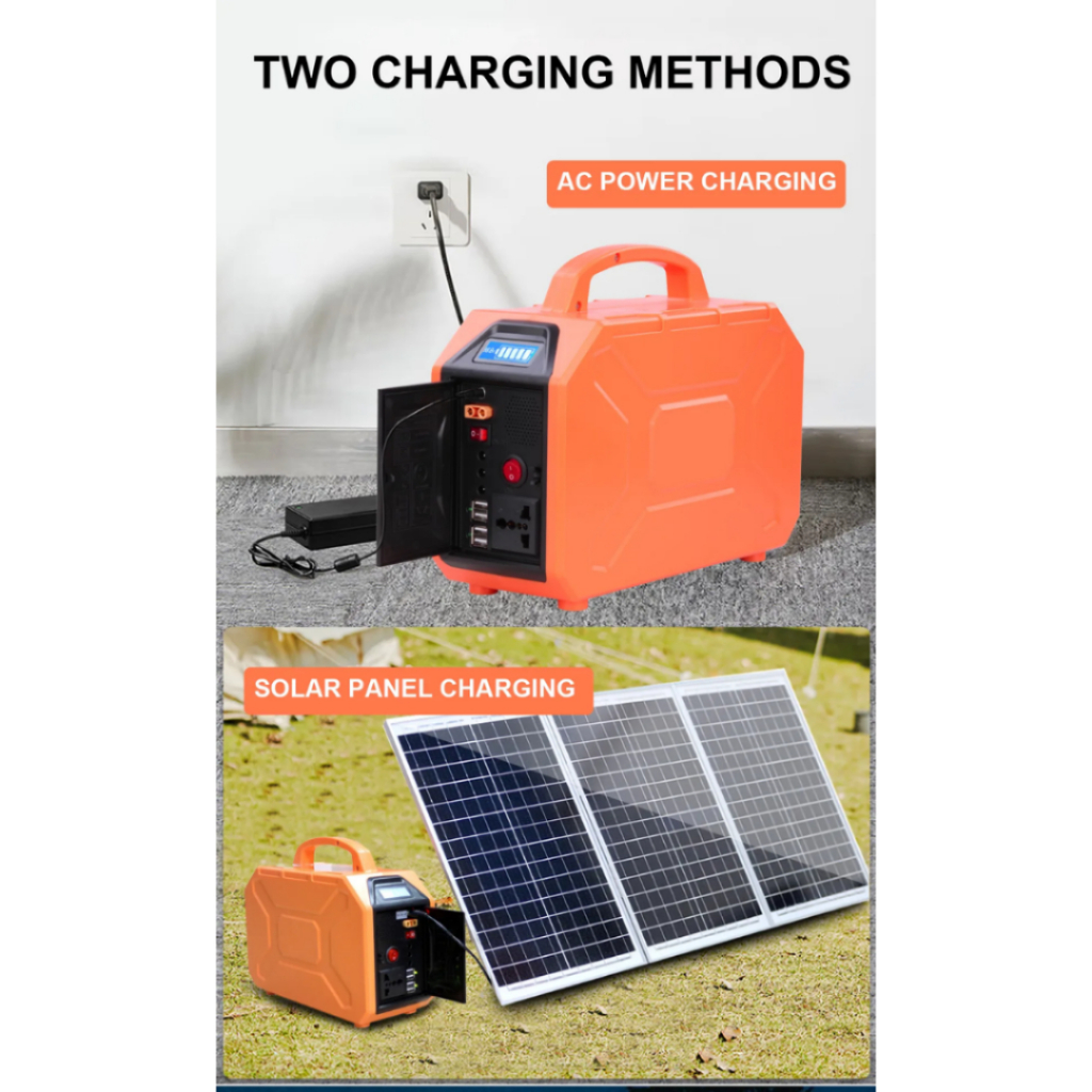Power Station Solar Portable 220v 200w Original Outdoor Powerbank Solar Charger Generator Camping US - Image 4