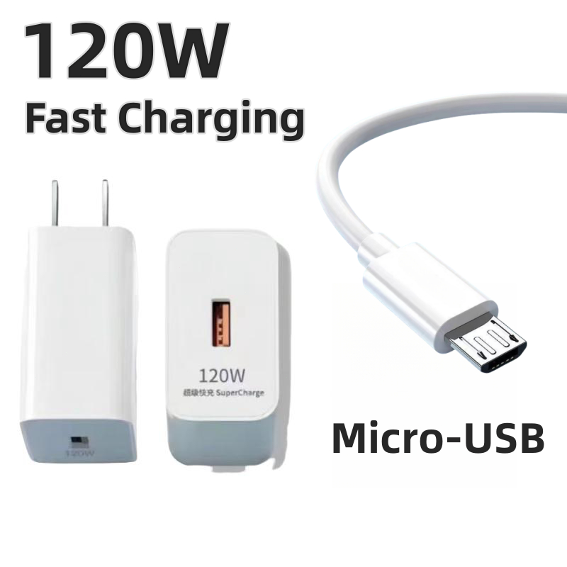 Original Type C Charger Set 120W Super Fast For Android HW XM TypeC Fast Charging Cable Adapter Set - Image 5