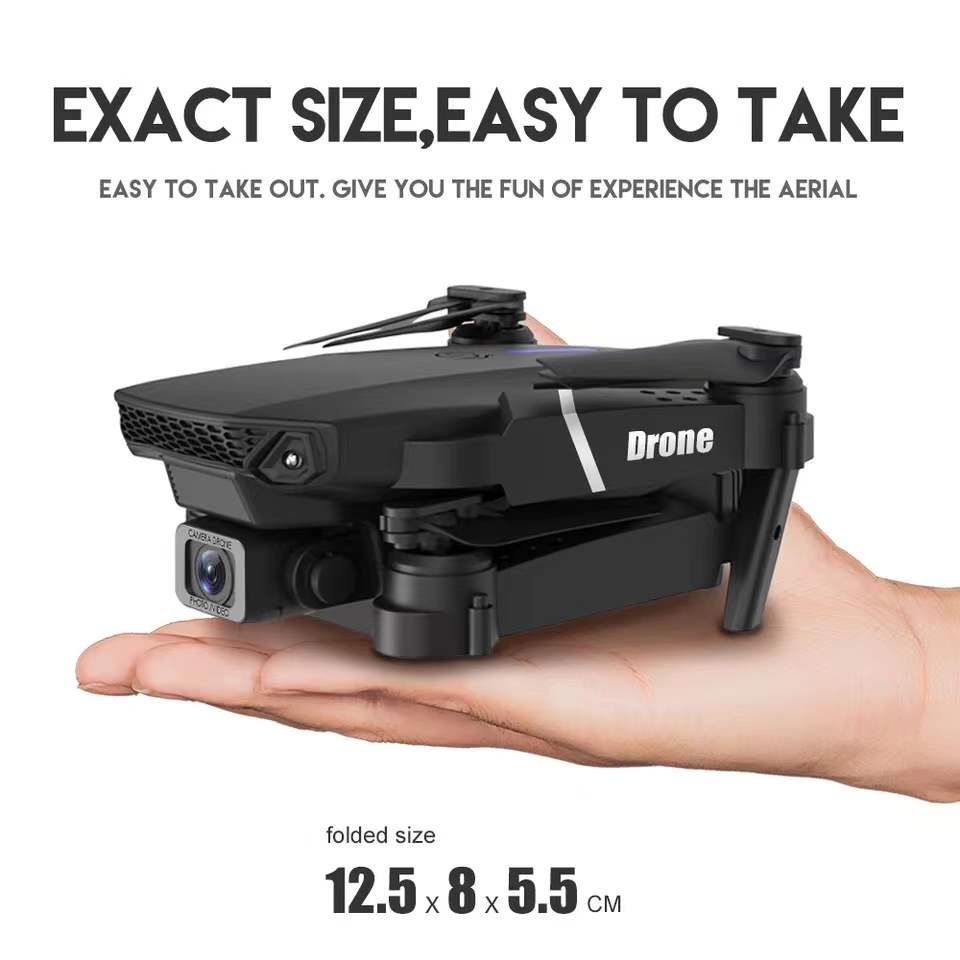 【COD】2026 New E88Pro Drone 4K HD dual camera WiFi remote control portable mini aircraft record video — view 3