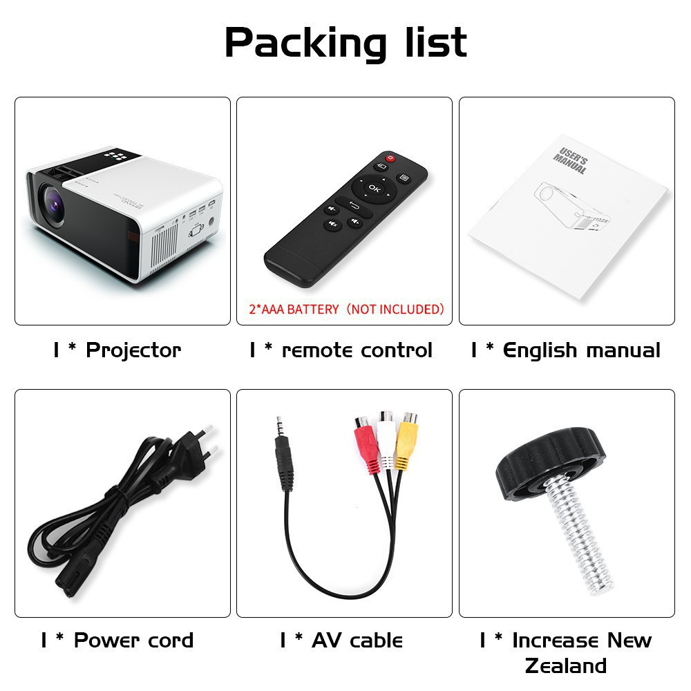 G86 Projector Mini Projector Phone Portable Projector Laptop Lcd 4K HD Small Projecter Home Theater - Image 4