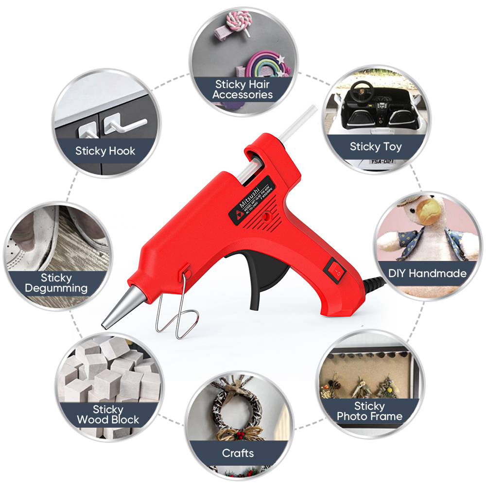 20W 110-240V Hot Melt Glue Gun /Glue Gun Heavy Duty/Hot Melt Glue Sticks - Image 7