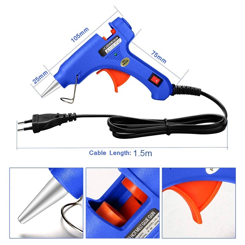 20W 110-240V Hot Melt Glue Gun /Glue Gun Heavy Duty/Hot Melt Glue Sticks - Image 2