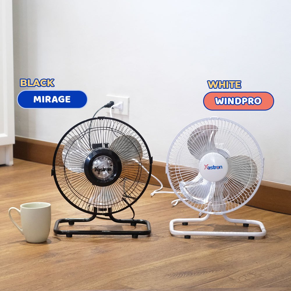 Astron MIRAGE 10" Industrial Floor Fan - Black | 45W | Metal Blade | Electric Fan | Compact Design - Image 5