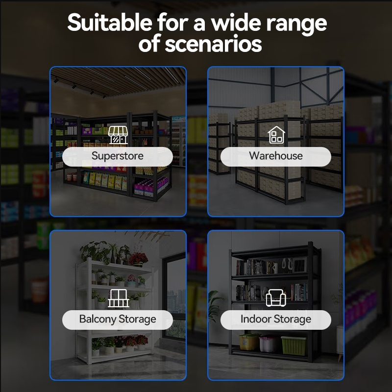 Boltless Steel Rack 5/6 Layers Adjustable Heavy Duty Rack Metal Stainless waterproof Storage Shelves - Image 7