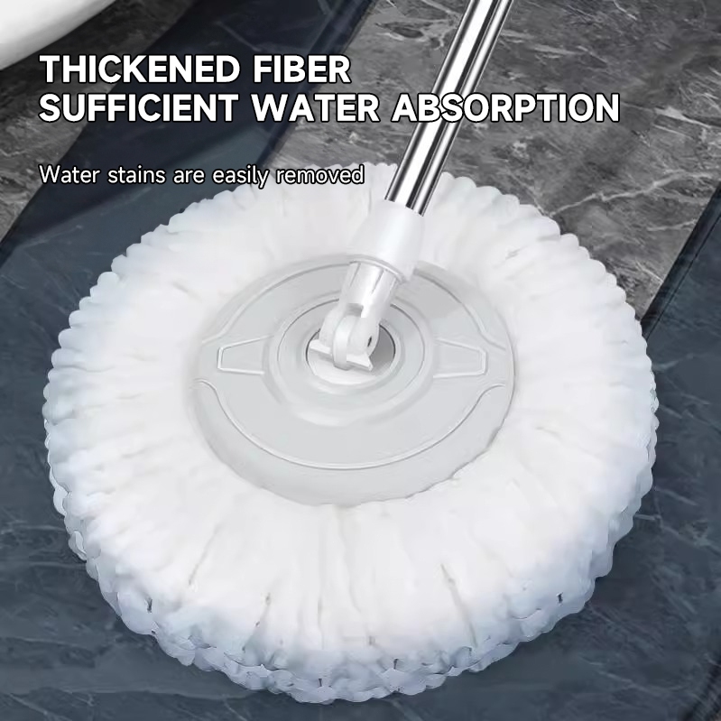 Oimiu 360 Mop With Spinner Rorating Map Squeezer Floor Cleaning Heavy Duty Tornado Mop Bucket Set - Image 3