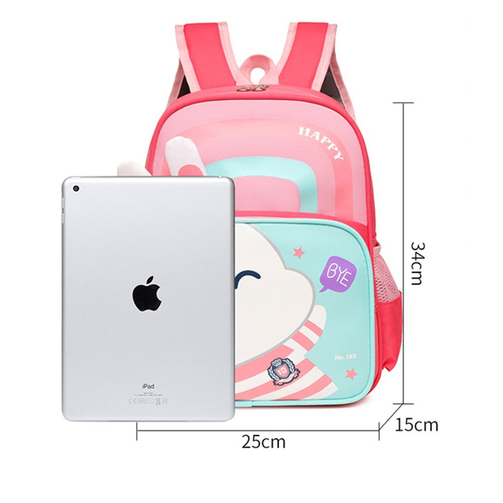 Always phi Rabbit School Bag For Kids Girls Boys Bag Waterproof Pile Large Backpack Cute #Y799 - Image 2