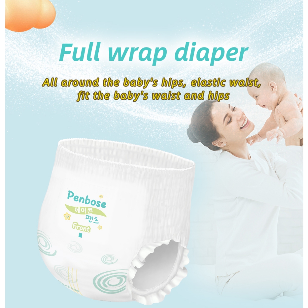 Penbose Baby Diaper or Pull Up Pants Tapes M/L/XL/XXL/3XL 50pcs diaper for Baby Unisex Ultra thin — view 5