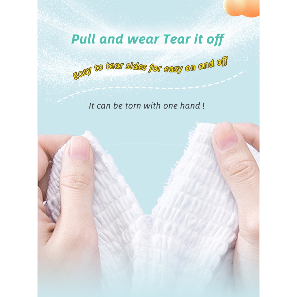 Penbose Baby Diaper or Pull Up Pants Tapes M/L/XL/XXL/3XL 50pcs diaper for Baby Unisex Ultra thin — view 7