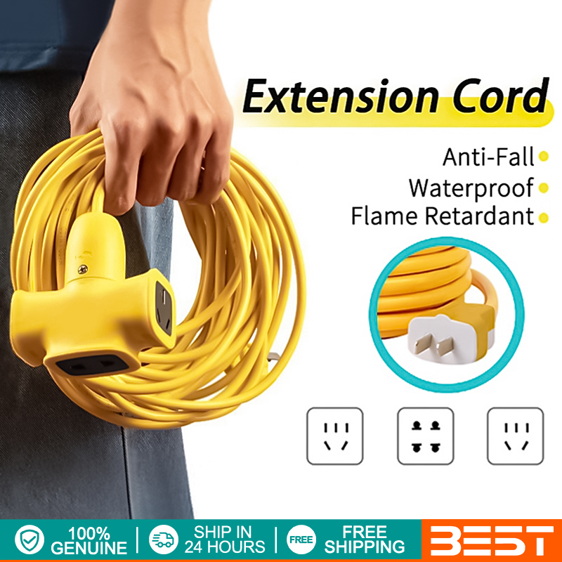 30M Extension Cord Socket Cable Extra long Plug in Strip Electric Vehicle Extension Wire With Switch - Image 4