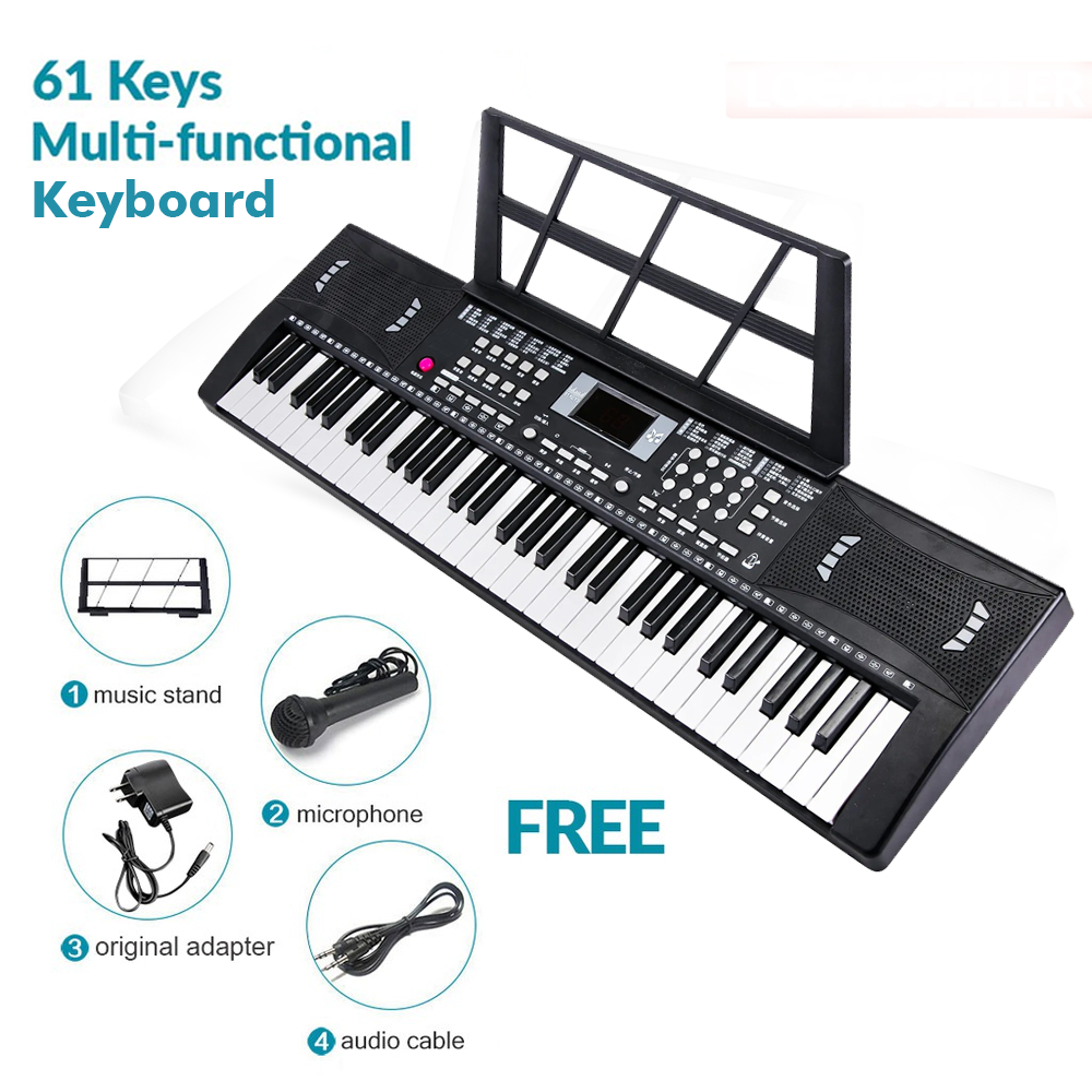 RIXTON 61 Keys Electric Piano Portable Piano Musical Keyboard Instruments For Beginners - Image 4